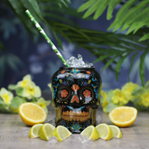 Ceramic Day of the Dead Skull Tiki Mug 19.25oz / 550ml